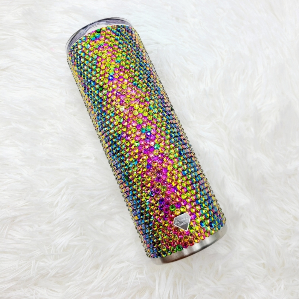 Glass Rhinestone Blinged 20oz Tumbler - Picture 4 of 6
